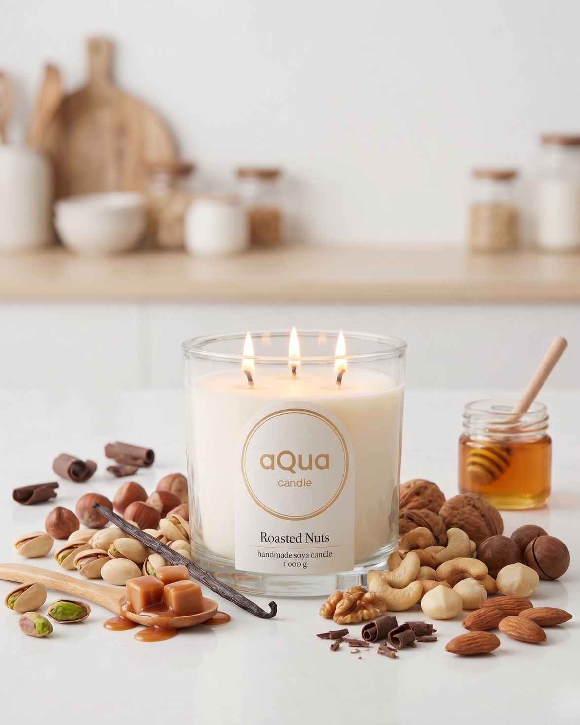aQua candle - sójová sviečka ROASTED NUTS